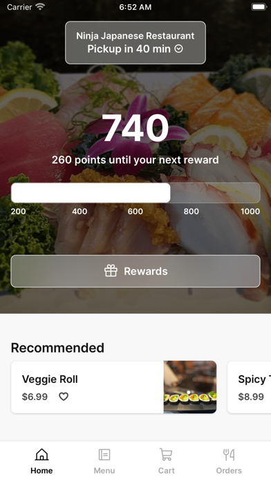 Ninja Japanese Restaurant Screenshot