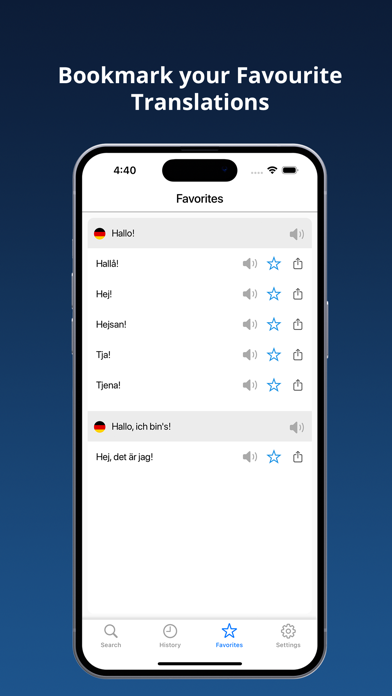 German Swedish Dictionary + Screenshot