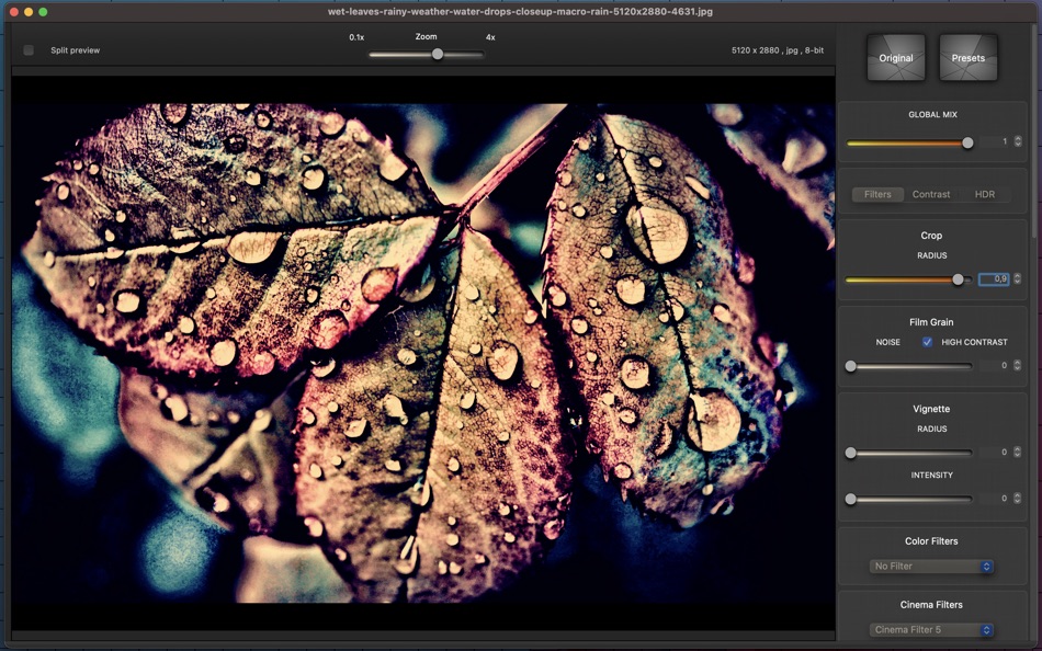 #9. Cinematic Photo Effects (macOS) Podle: Valentino Frati