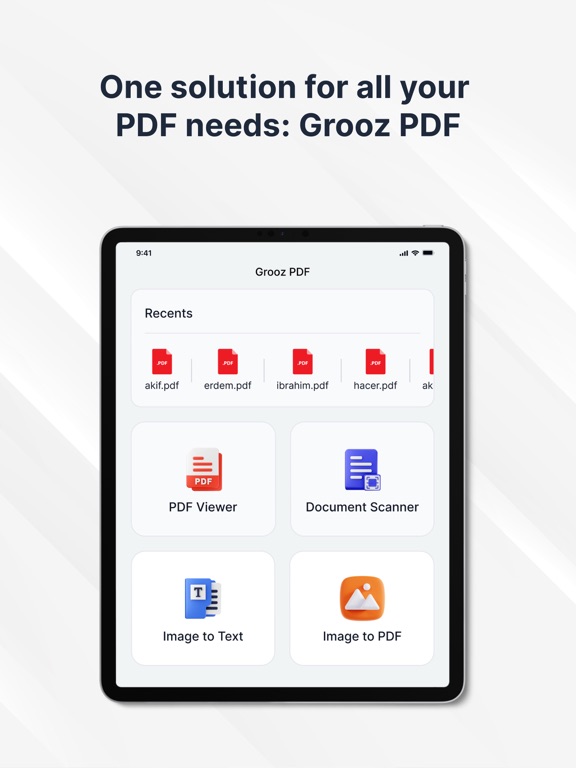 Grooz PDF : Docs & OCR Scanner
