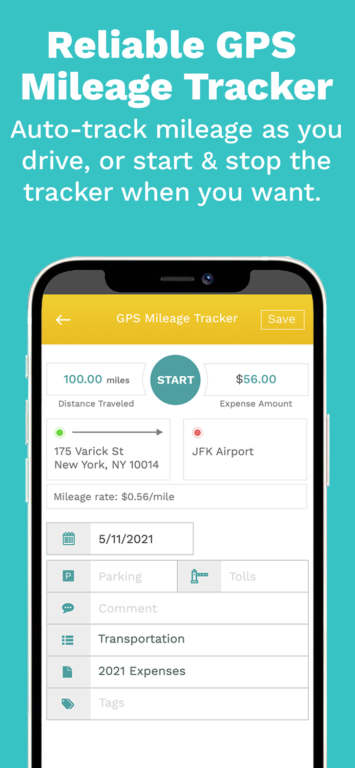 Falcon Simple Mileage Tracker