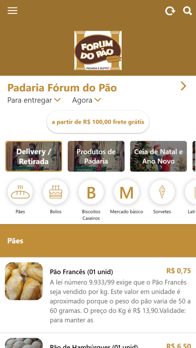Fórum do Pão Screenshot