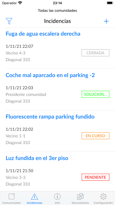 CommunyApp Screenshot