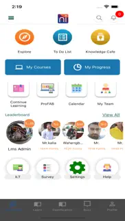 nimble learning lms iphone screenshot 2