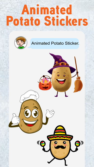 Animated Potato Stickers Screenshot