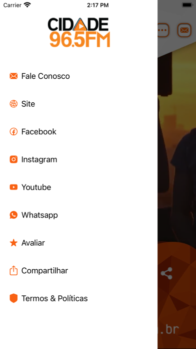 Rádio Cidade 96.5 FM Screenshot