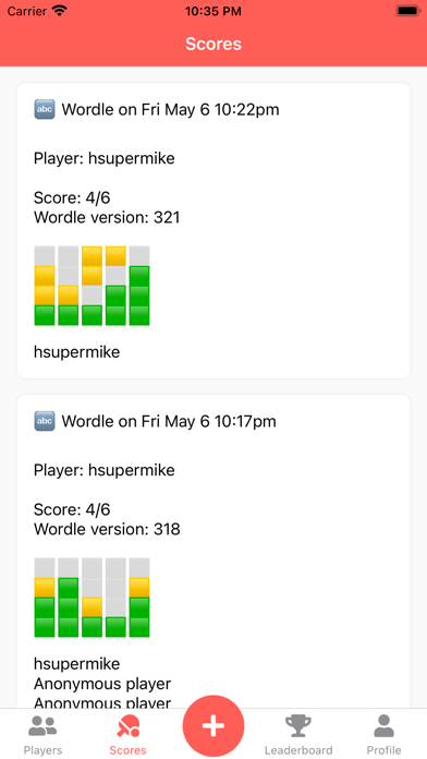 Scoreboard - Track Board Games Screenshot