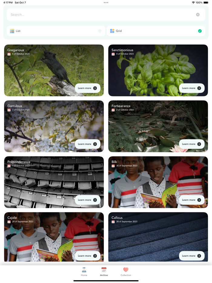 Vocab - Word of the Day