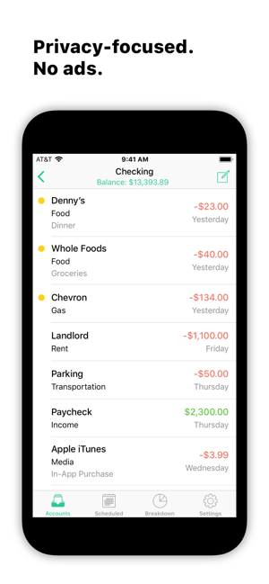 ‎GreenBooks: Money Manager Screenshot
