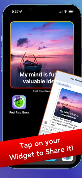 Game screenshot Rest Rise Grow - Affirmations apk