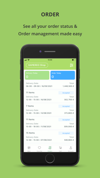 KAMEREO: Supply for F&B Biz Screenshot
