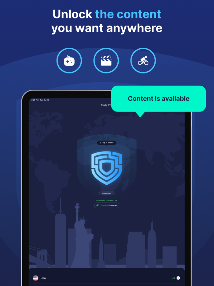 Trinity VPN - Fast and Unlimited