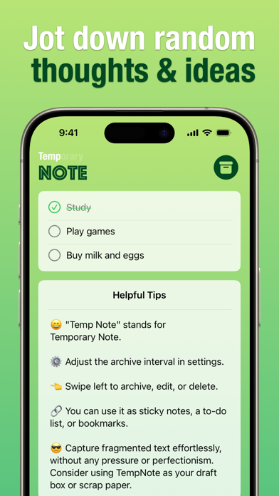 Temp Note -Your Temporary Note Screenshot