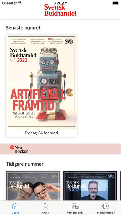 Svensk Bokhandel digital Screenshot