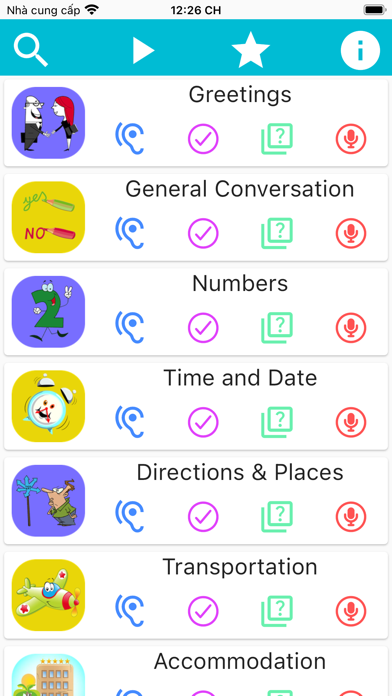 Speak Thai Vocabulary & Phrase Screenshot