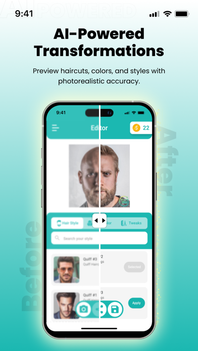 MyHair360 Men's Hair Editor Screenshot