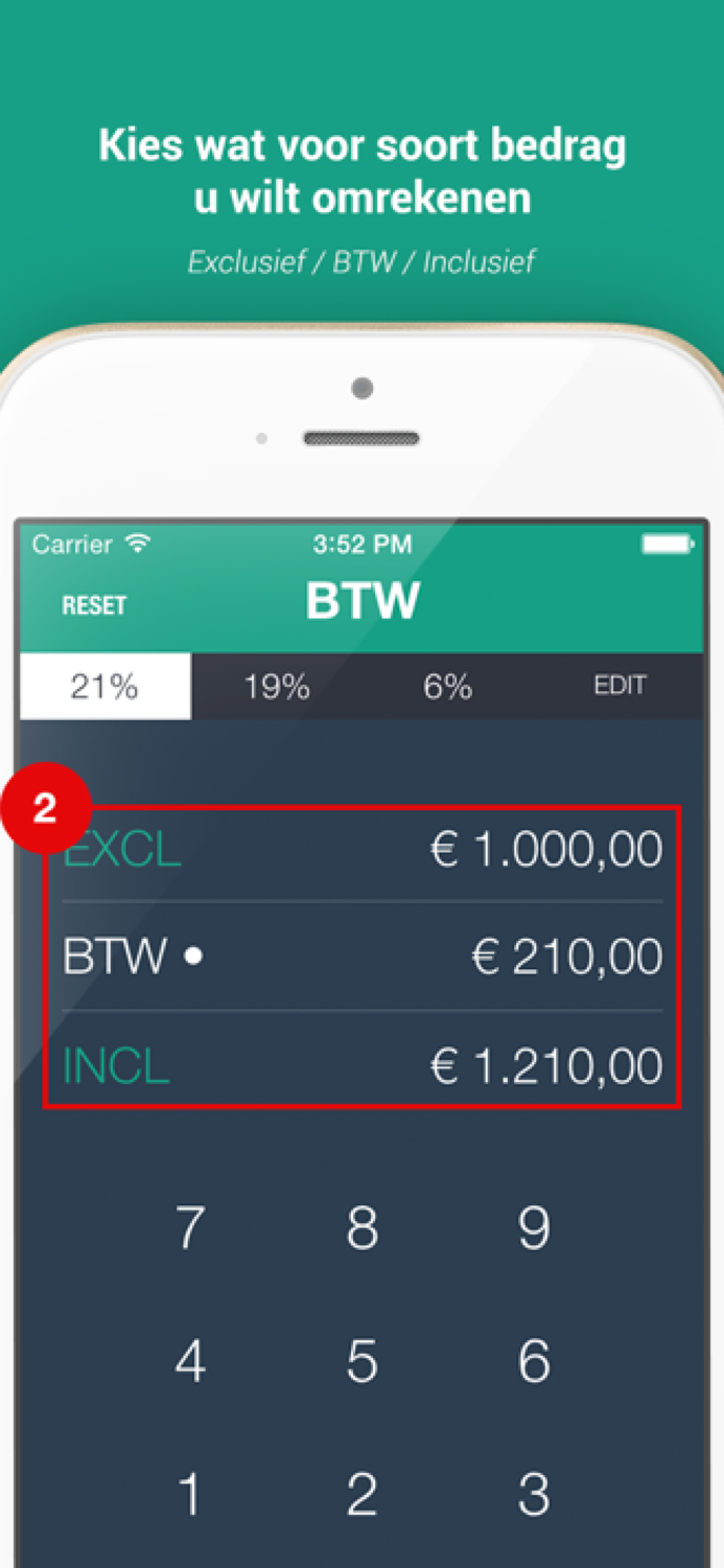 BTW berekenen app - BTW