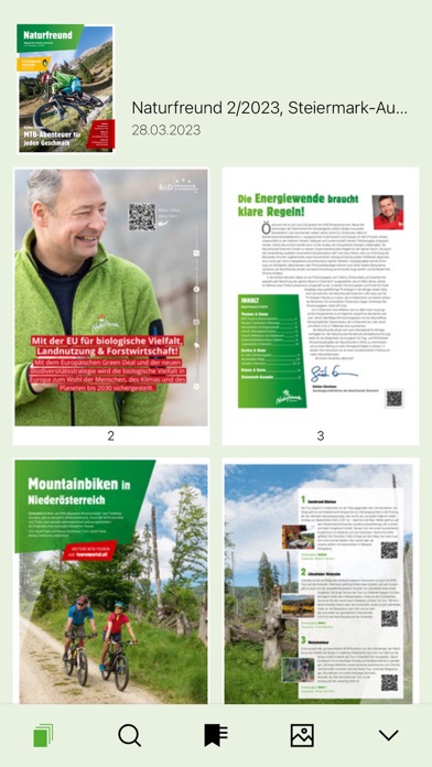 Naturfreund E-Paper Screenshot