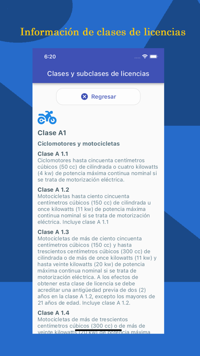 Examen  de conducir. Screenshot
