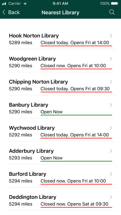 Oxfordshire Libraries Screenshot