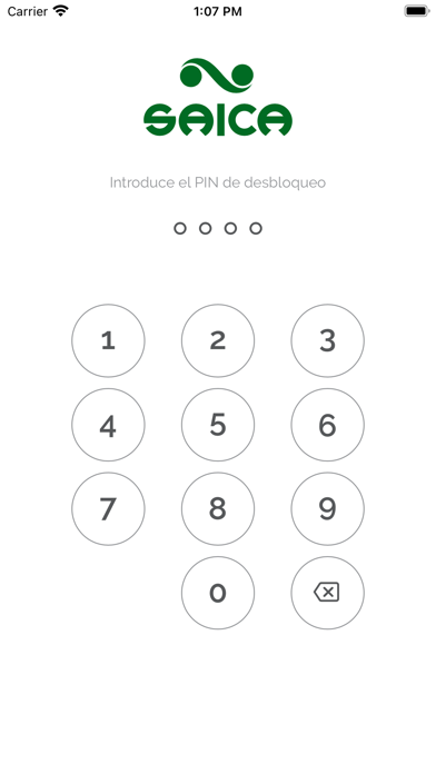 Saica Time Clock Screenshot