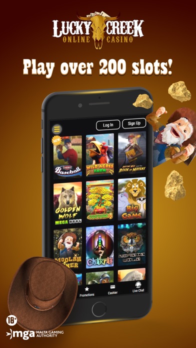 Lucky Creek Online Casino Screenshot