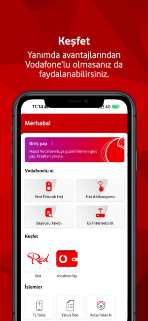 Vodafone Yanımda App Store'da