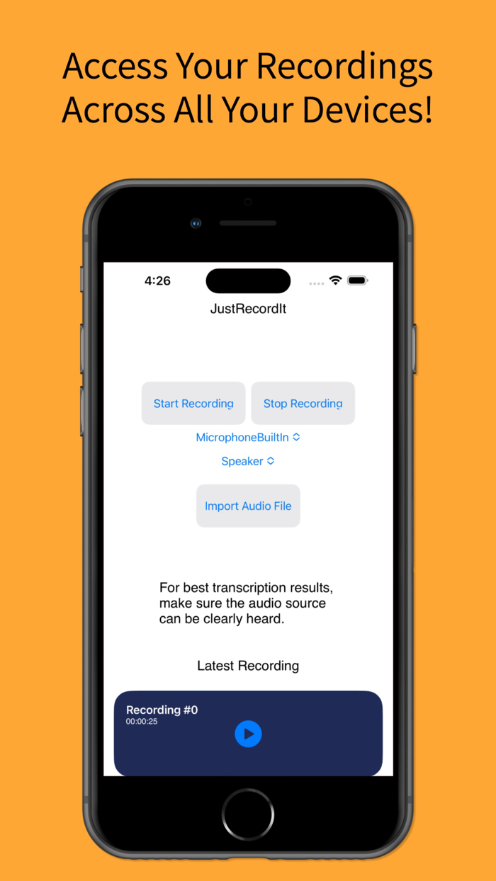 Audio Recorder Just Record It
