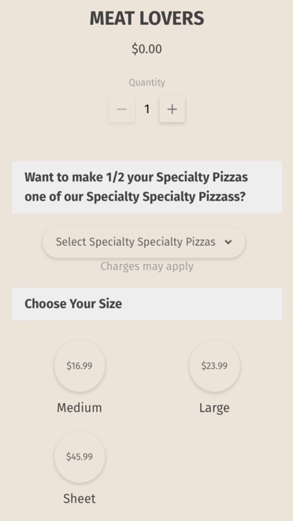 My Original Italian Pizza