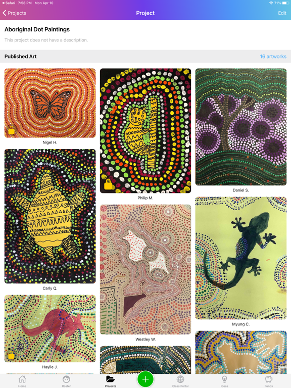 Artsonia iPad screenshot 4 - Education app