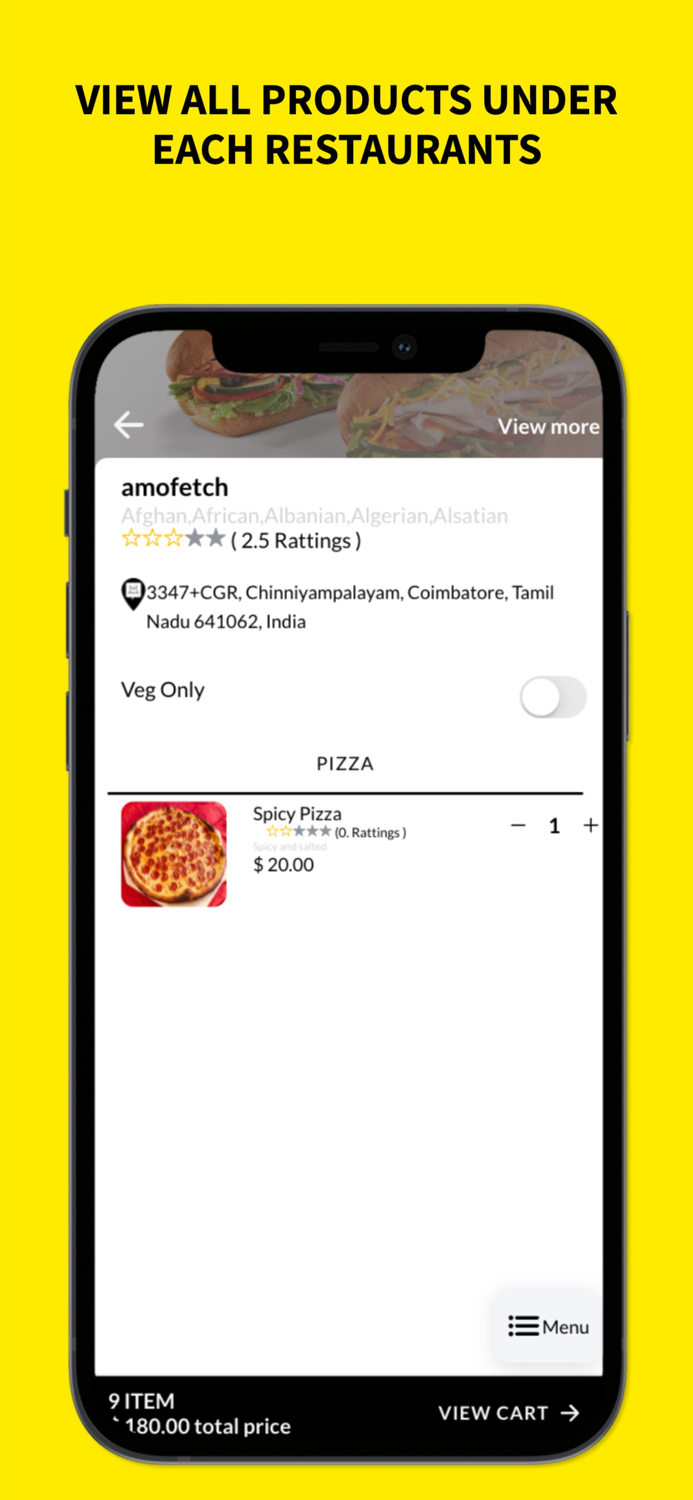 AmoFetch- Food Delivery