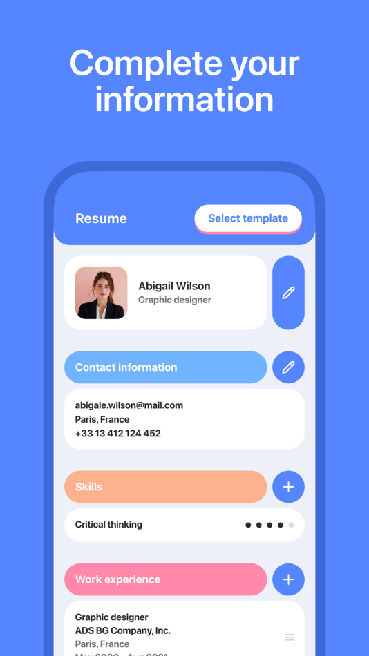 #2. Resume & CV Builder: Templates (iOS) 由: Kristen Jones