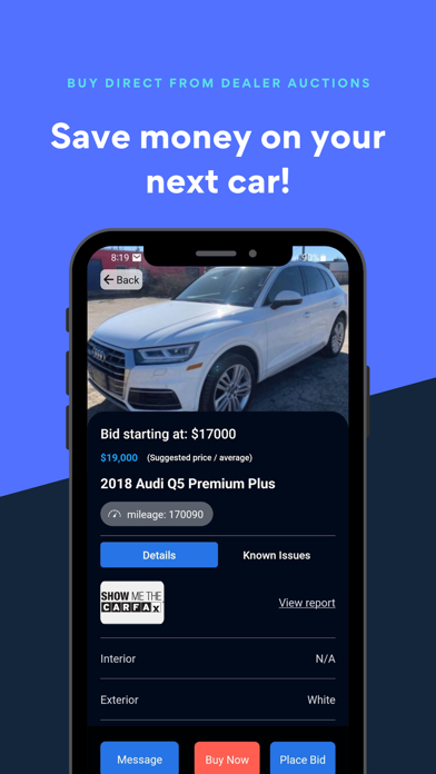 InfoRide Auctions Screenshot