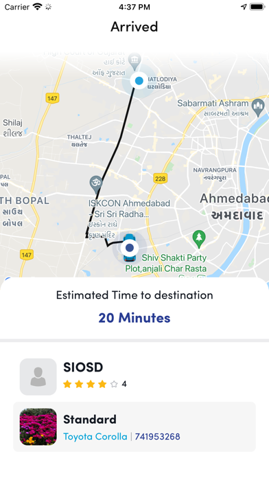 PayRide Cars Screenshot