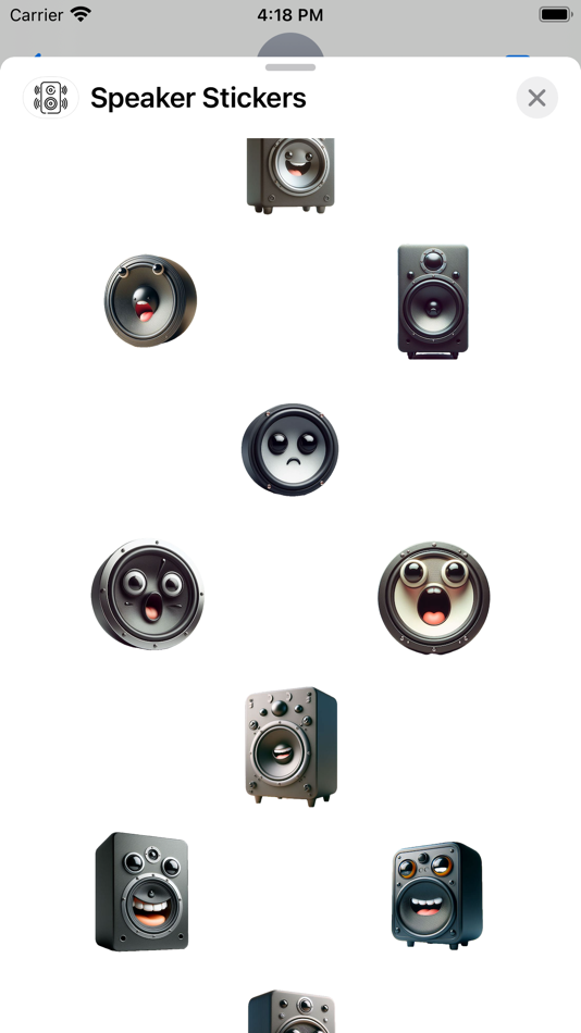 #2. Speaker Stickers (iOS) От: Paul Scott