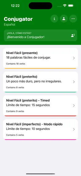 Game screenshot Conjugator: Practice Spanish mod apk