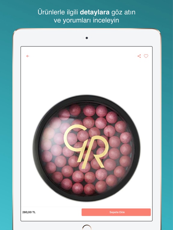 Golden Rose iPad screenshot 5 - Shopping app