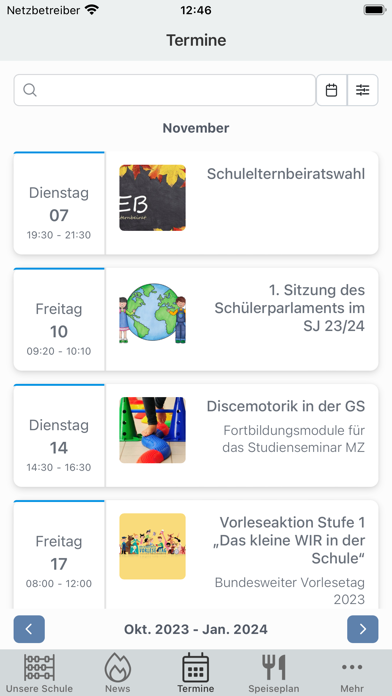 Pestalozzischule Eisenberg Screenshot