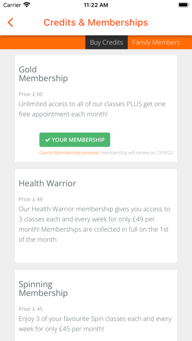 GO Fitness Screenshot
