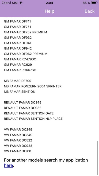 RADIO CODE for DELPHI FAMAR screenshot-3