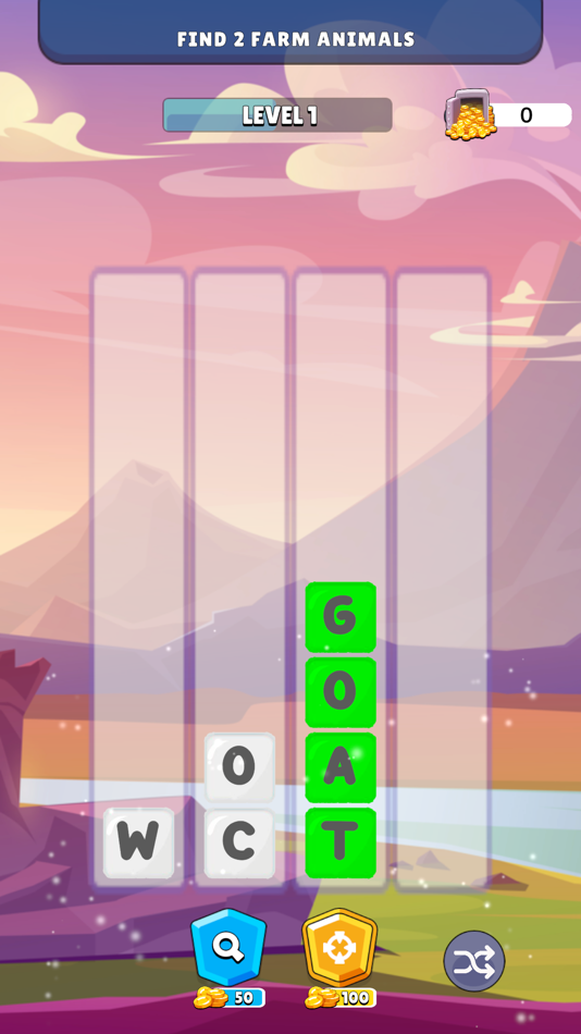 #4. Sort The Letters (iOS) Podle: VACUUMGAMES BILISIM TEKNOLOJILERI ANONIM SIRKETI