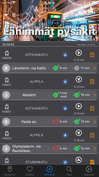 NysseNyt: Live buses & rail screenshot-5