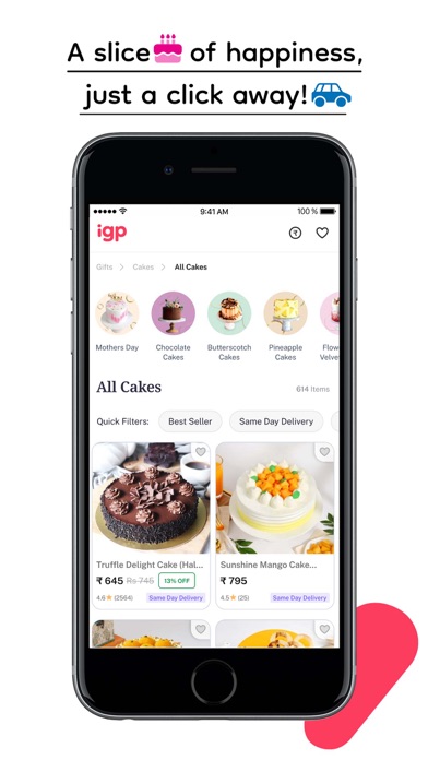 IGP: Gifts, Flowers & Cakes Screenshot