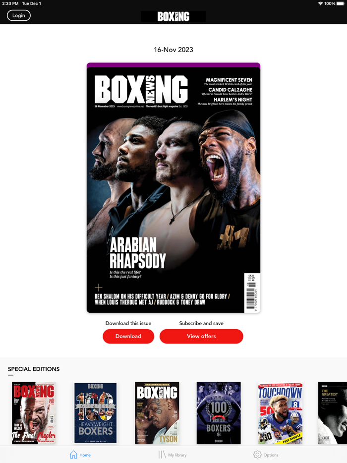 BOXING NEWS.