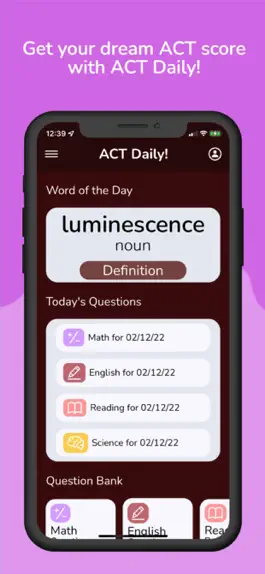 Game screenshot ACT Daily: Exam Prep and More mod apk