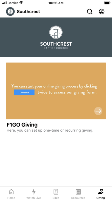 Southcrest Baptist Church US Screenshot