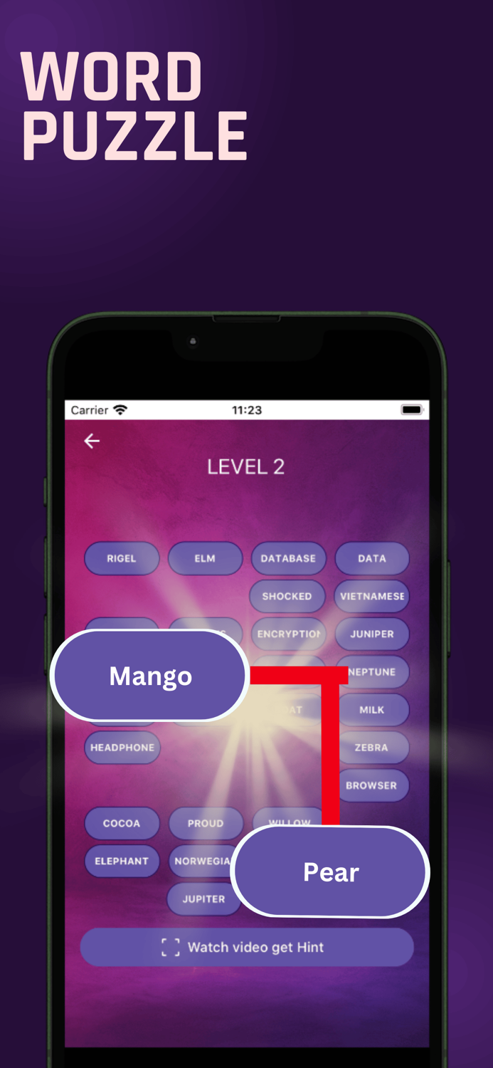 Word Convergence Puzzle Game