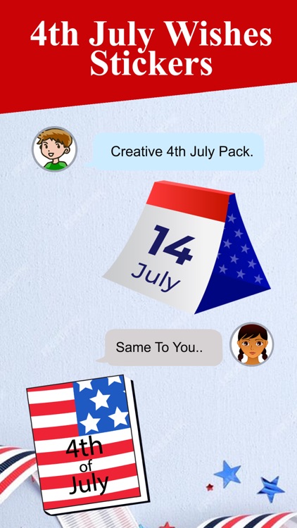 4th of July Wishes Stickers screenshot-4