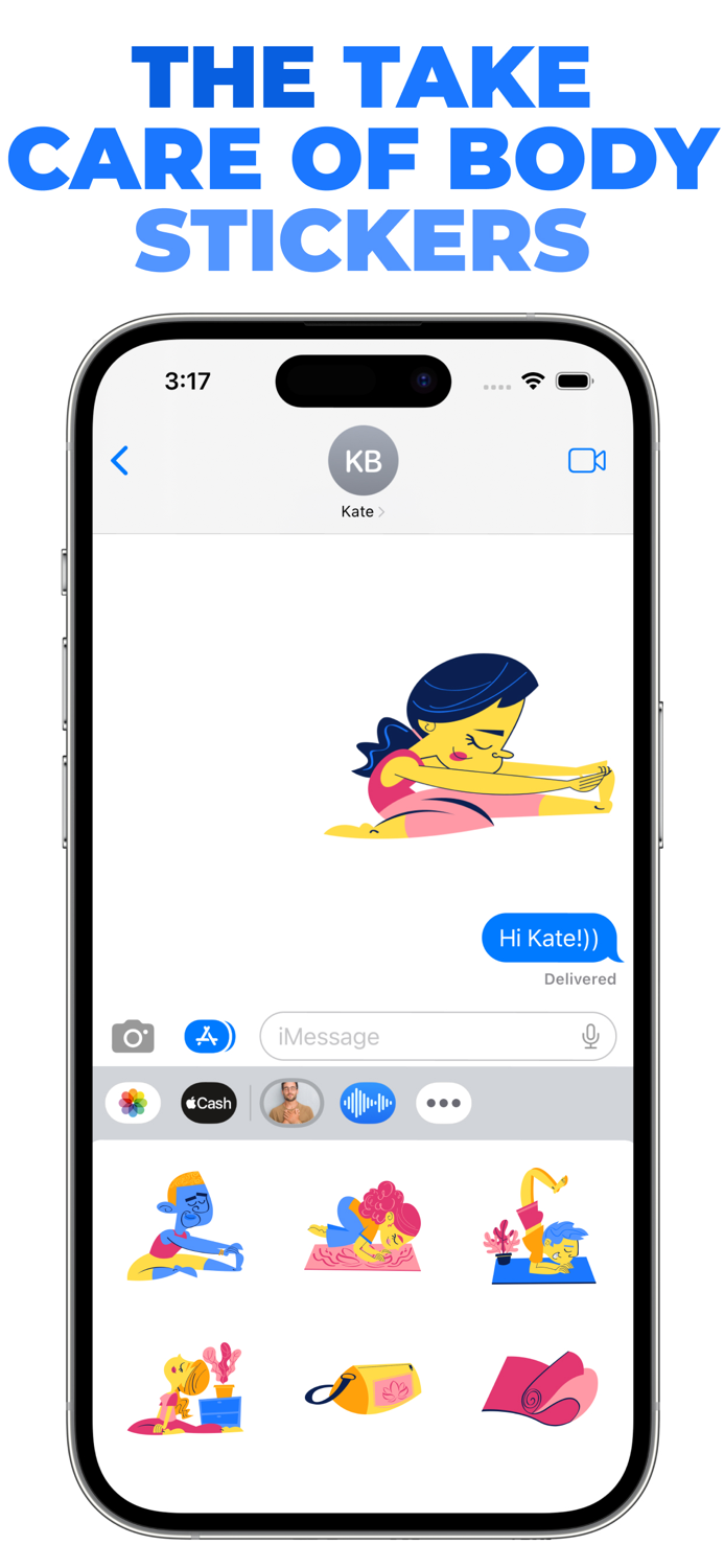 The Take Care of Body stickers