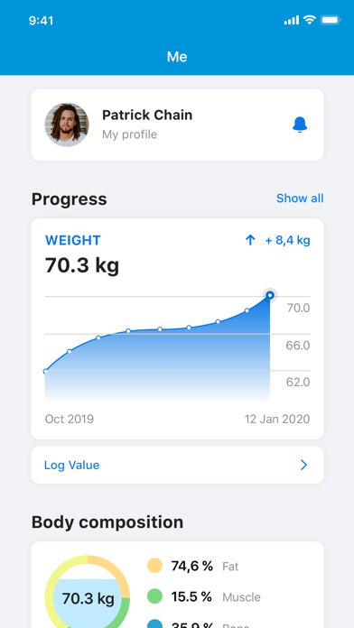 Personal Fit Training Screenshot